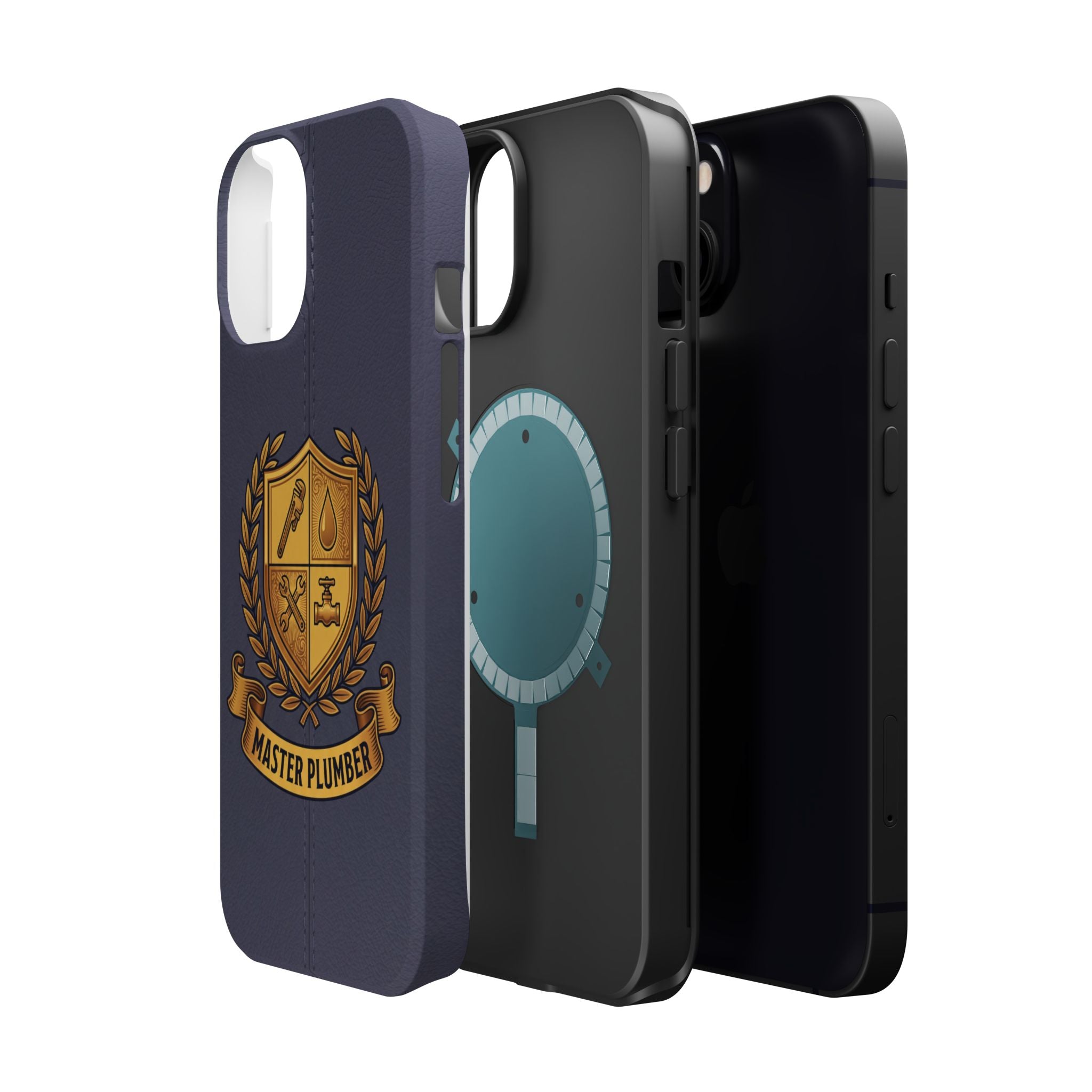 Master Plumber Crest Phone Case — Heraldic Shield Wireless Charging Cover