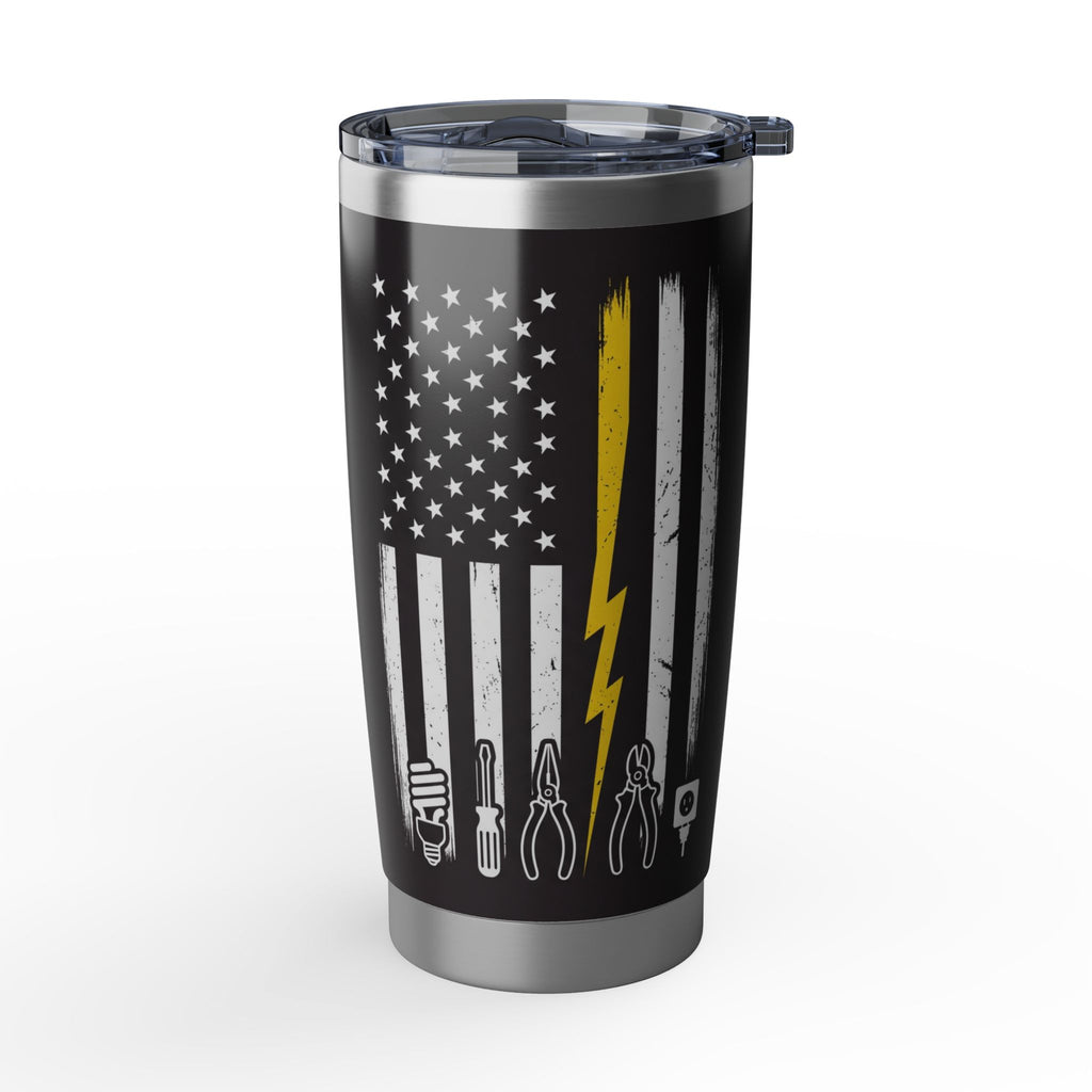 Funny Electrician Tumbler – "I Cut Wires" Misspelled Gag Design 20 oz