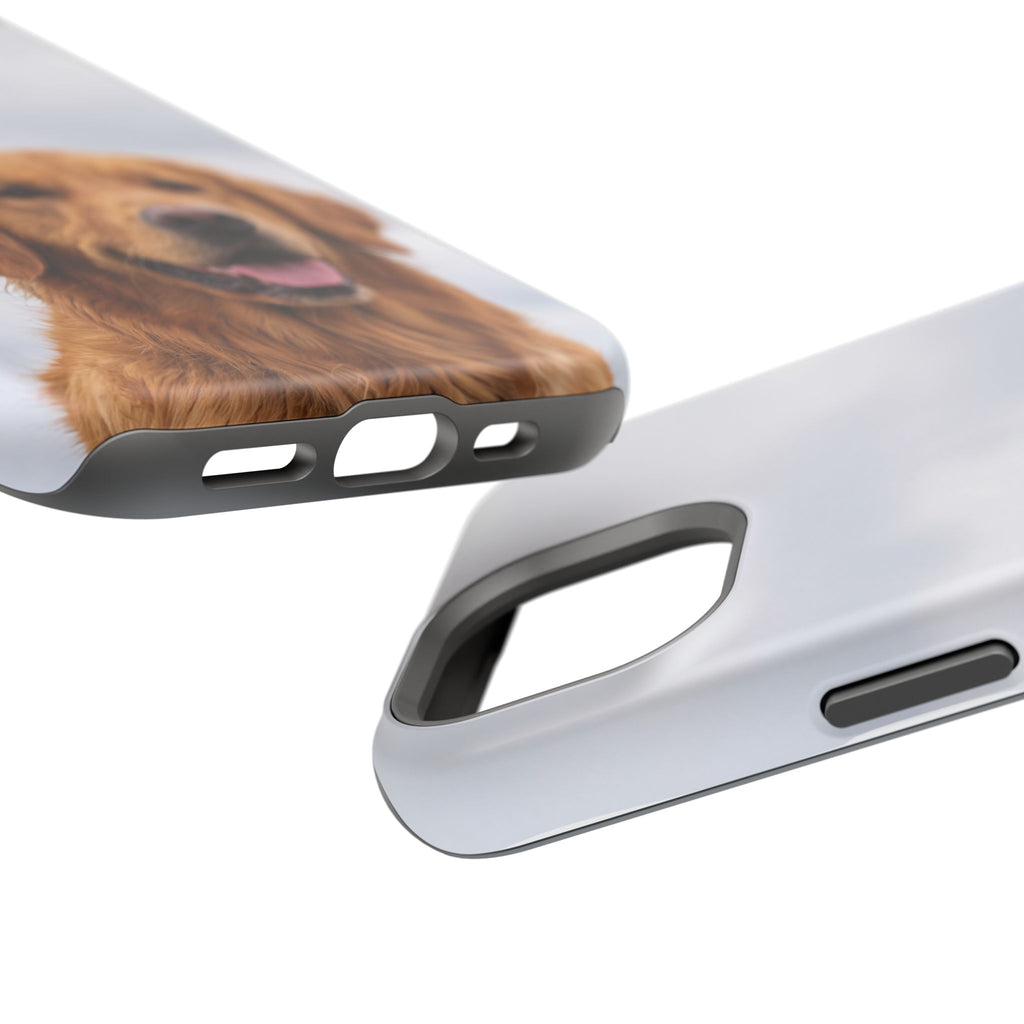 Golden Retriever Phone Case — Impact-Resistant Wireless Charging Cover
