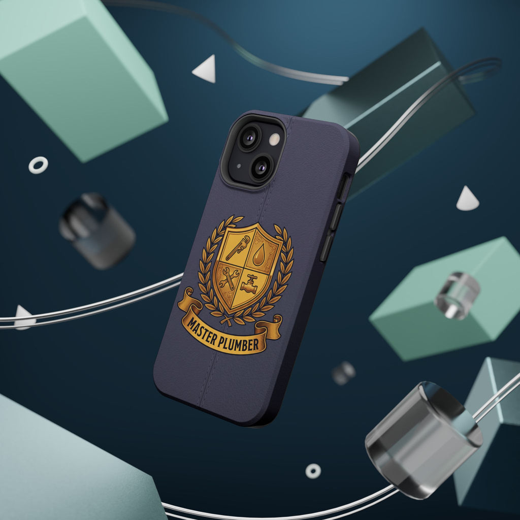 Master Plumber Crest Phone Case — Heraldic Shield Wireless Charging Cover