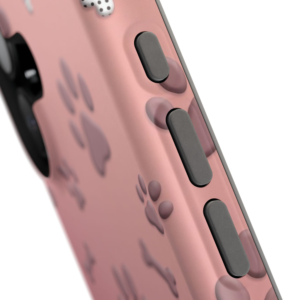 Paws & Bones Phone Case — Impact-Resistant Wireless Charging Cover