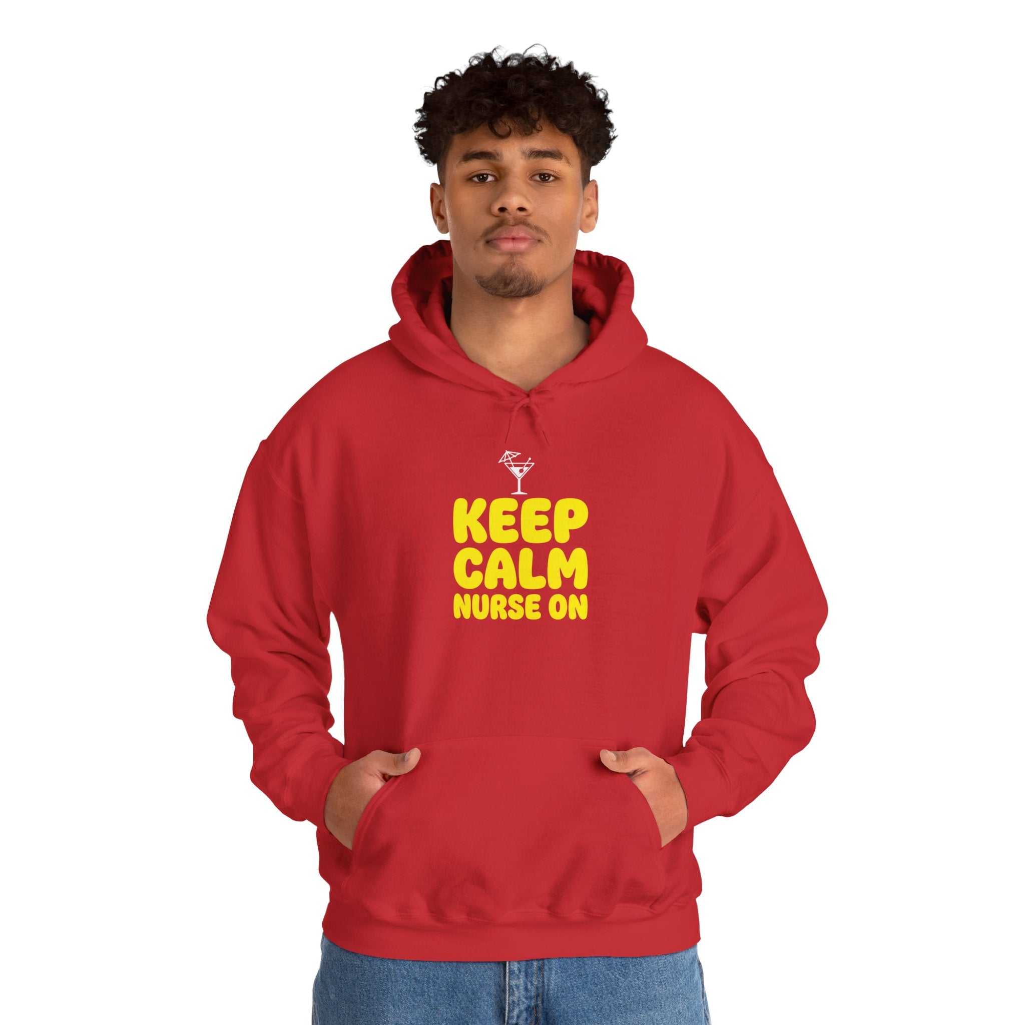 Keep Calm Nurse On Hoodie — Funny Nurse Graphic Pullover