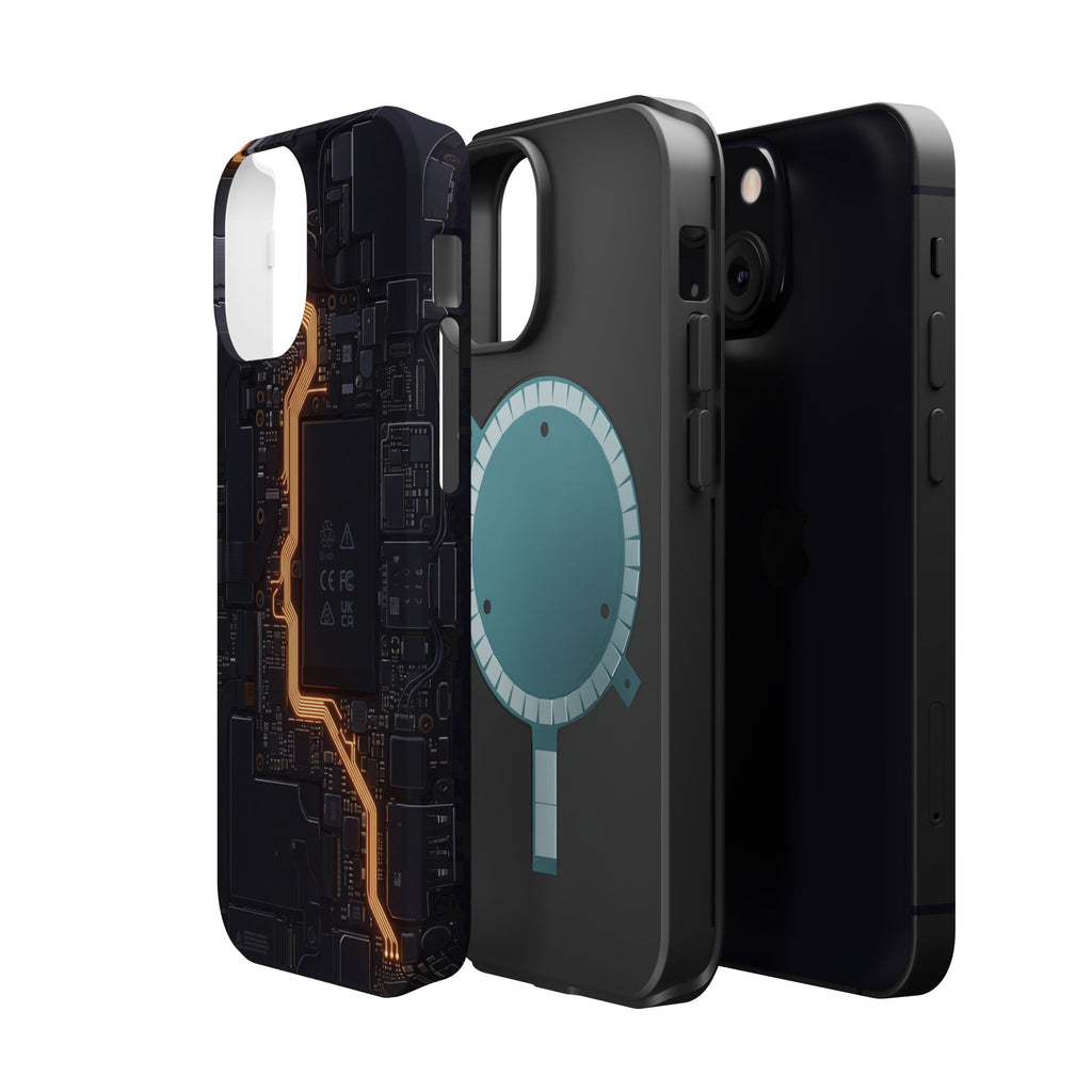 Electrician Circuit Bolt Phone Case — Impact-Resistant Wireless Charging Cover