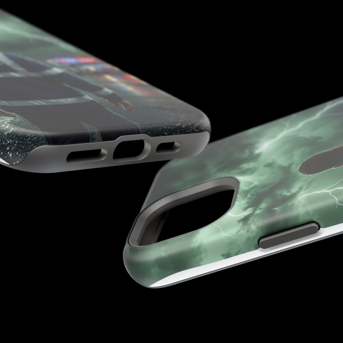 Paramedic Green Storm Phone Case — Magnetic Wireless Charging Cover