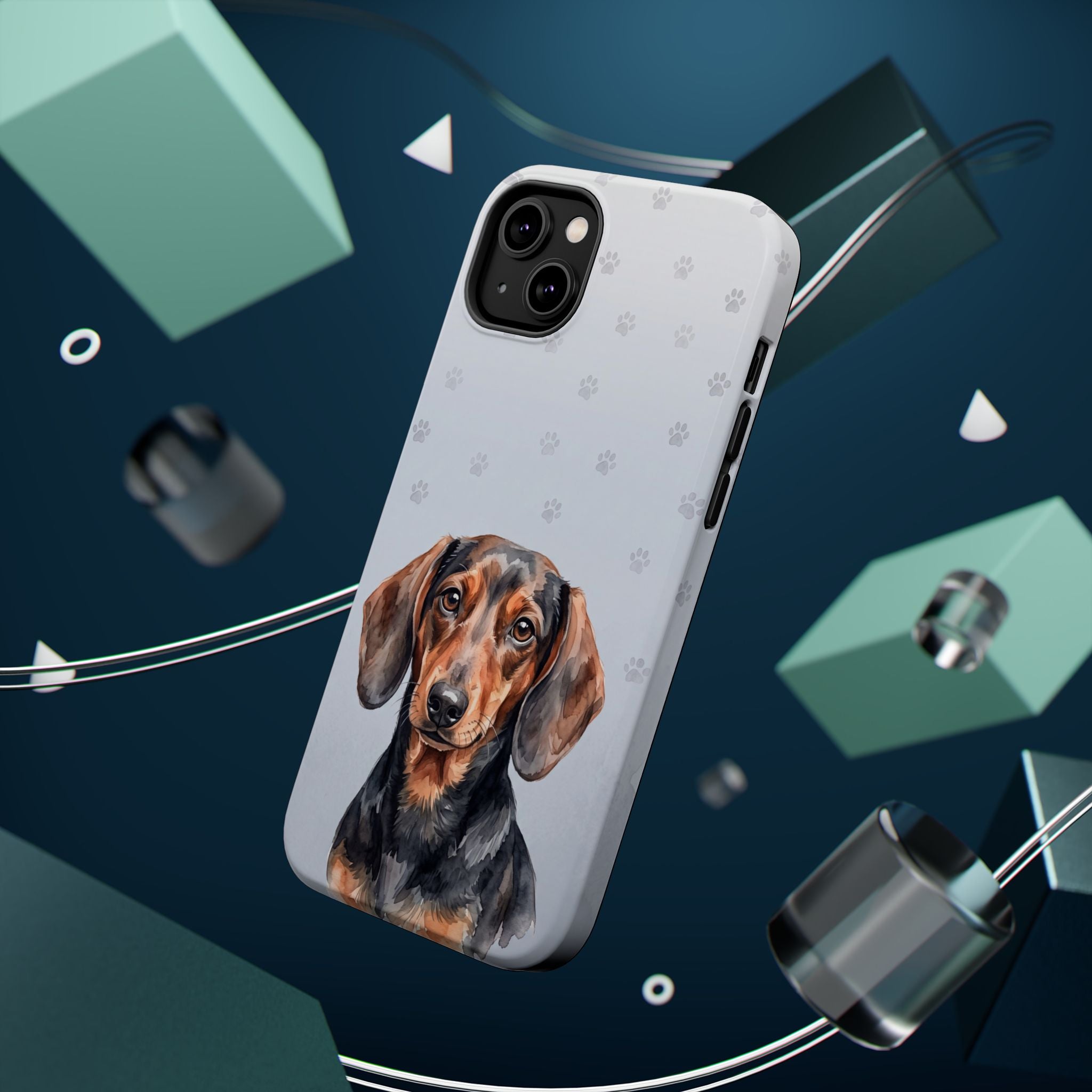 Dachshund Phone Case — Impact-Resistant Wireless Charging Cover
