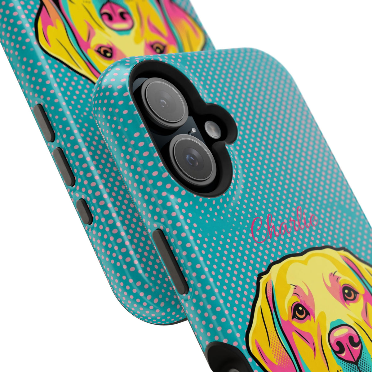 Personalized Pop Art Labrador Phone Case — Tough Magnetic Case with Wireless Charging