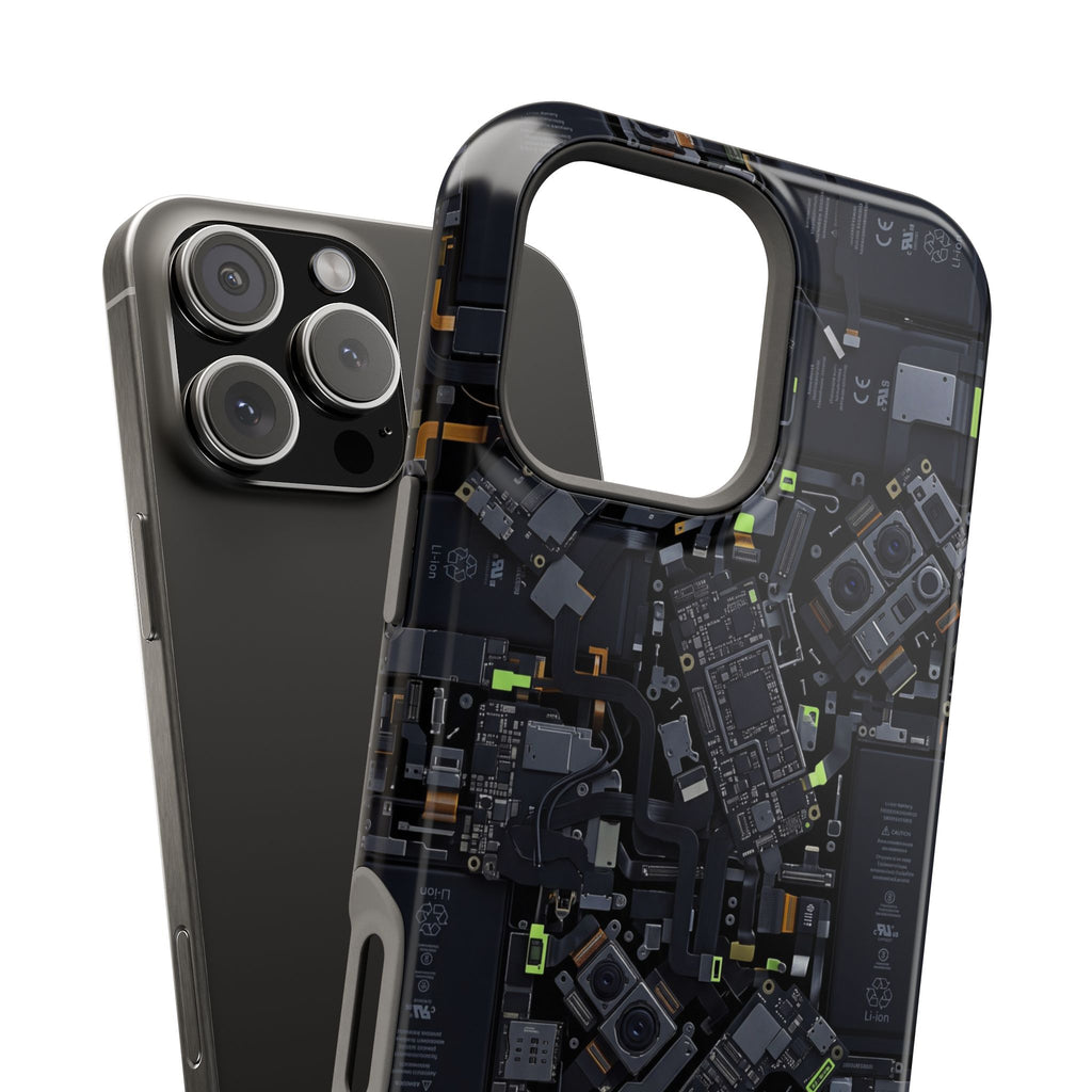 Circuit Core Phone Case — Motherboard Print Wireless Charging Cover