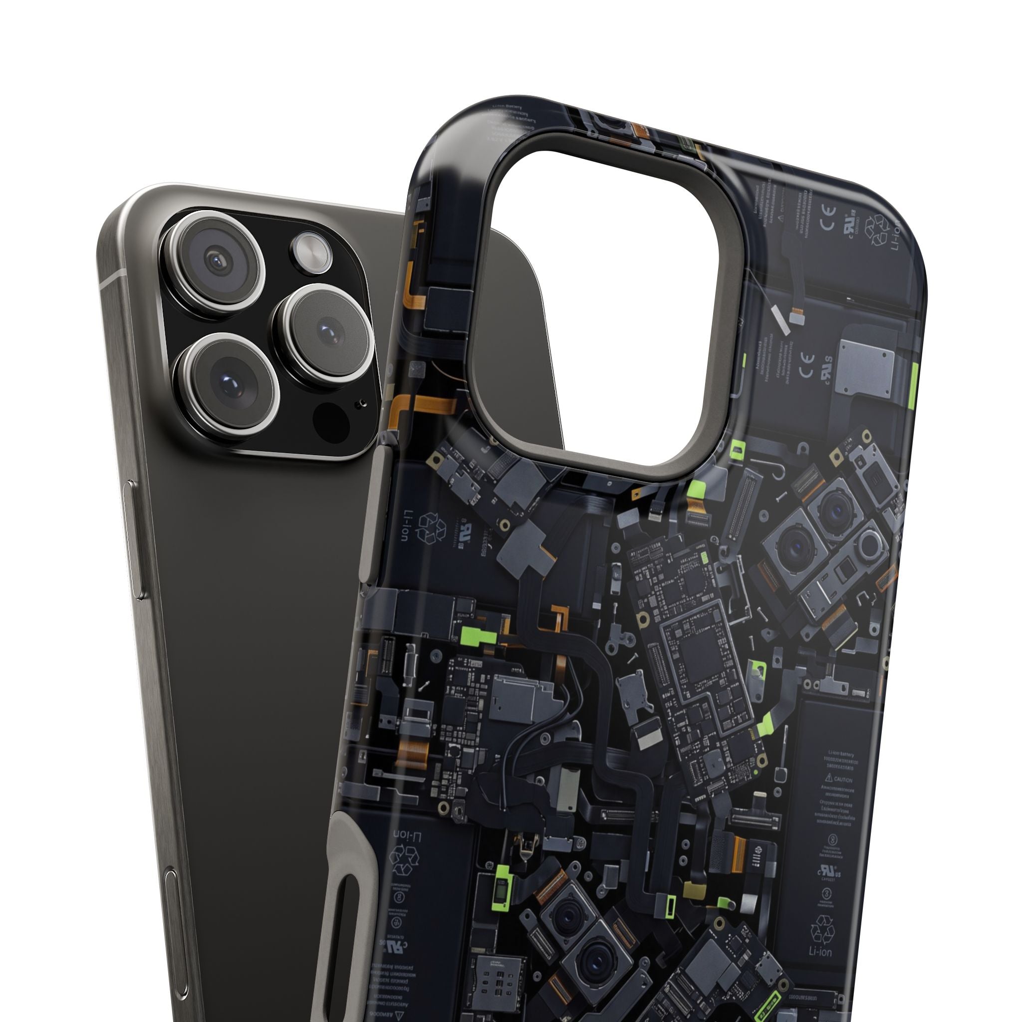 Circuit Core Phone Case — Motherboard Print Wireless Charging Cover