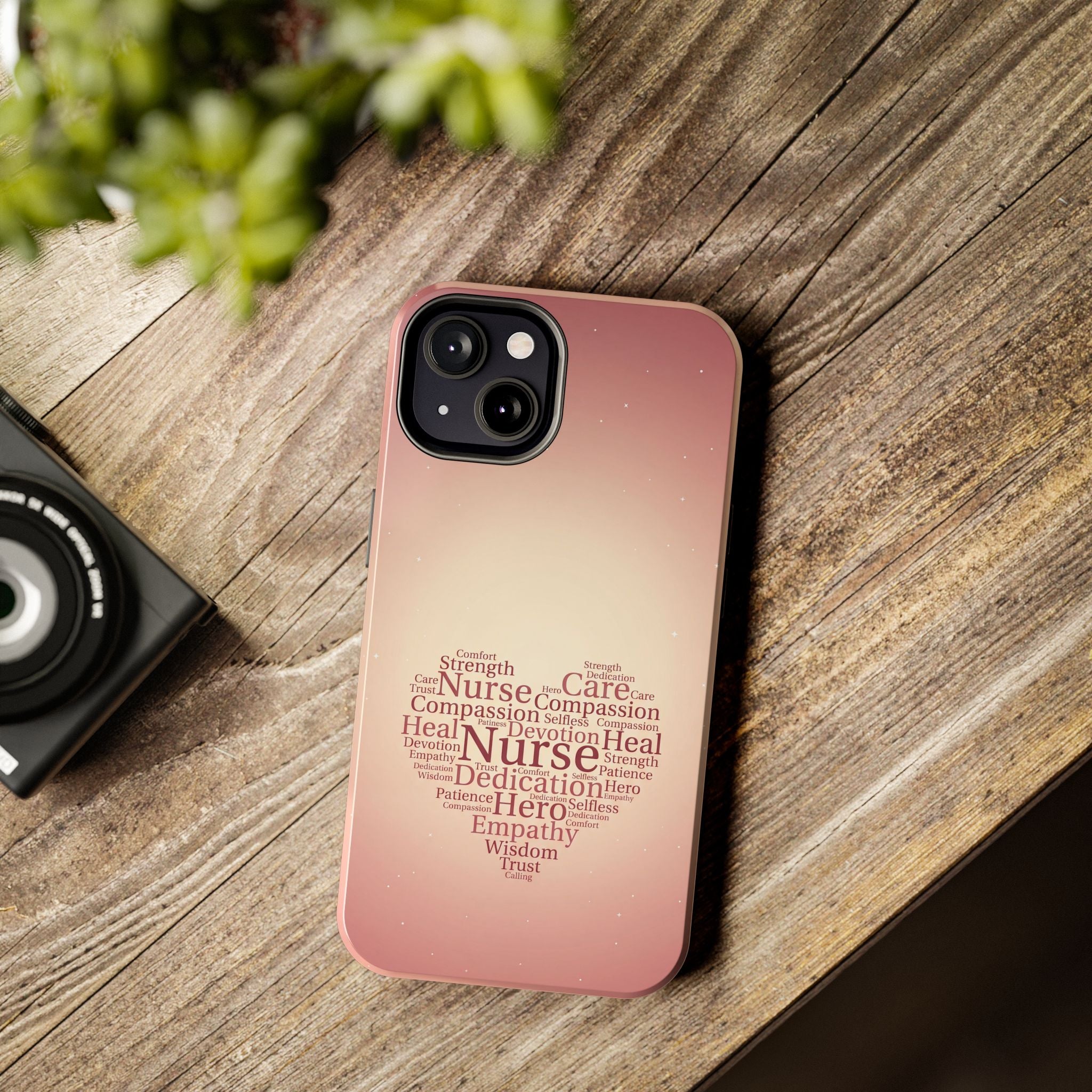 Nurse Heart Word Cloud Phone Case | iPhone & Samsung Galaxy series