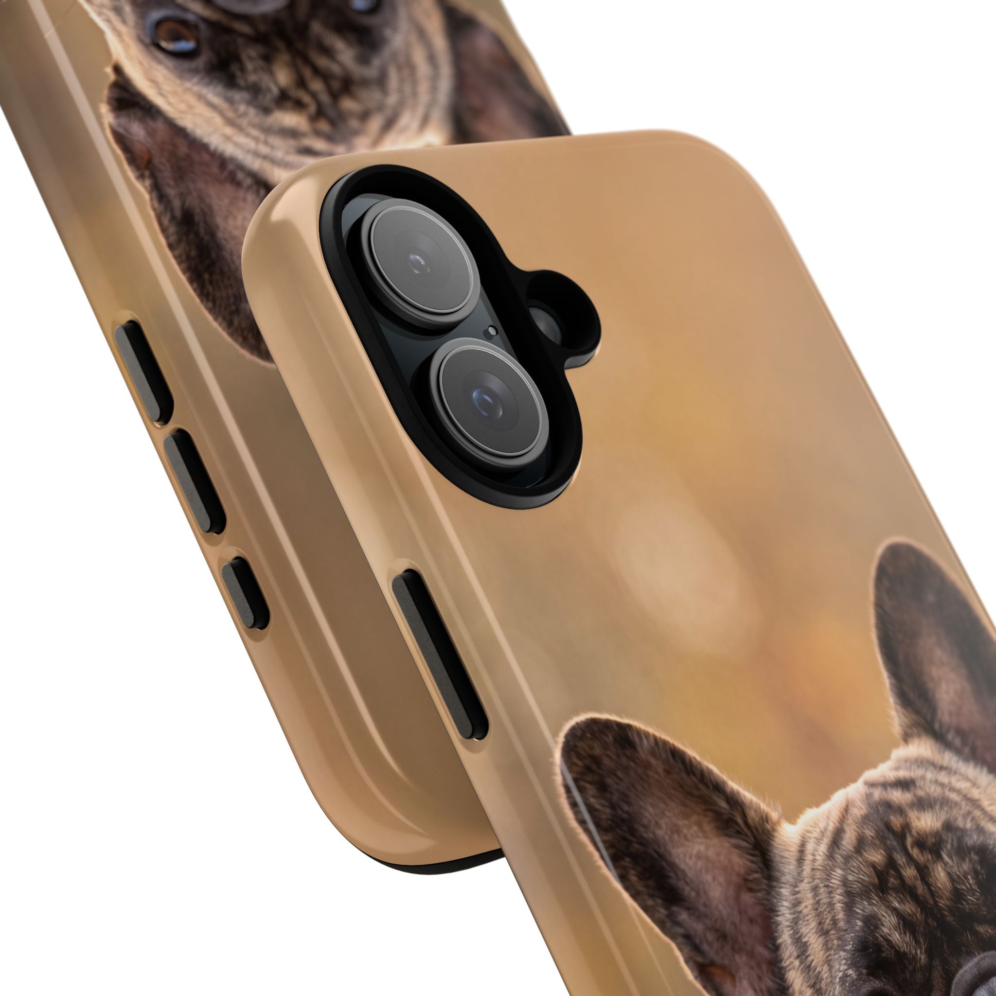 French Bulldog Portrait Phone Case | Realistic Brindle Frenchie Photo Case | iPhone & Samsung