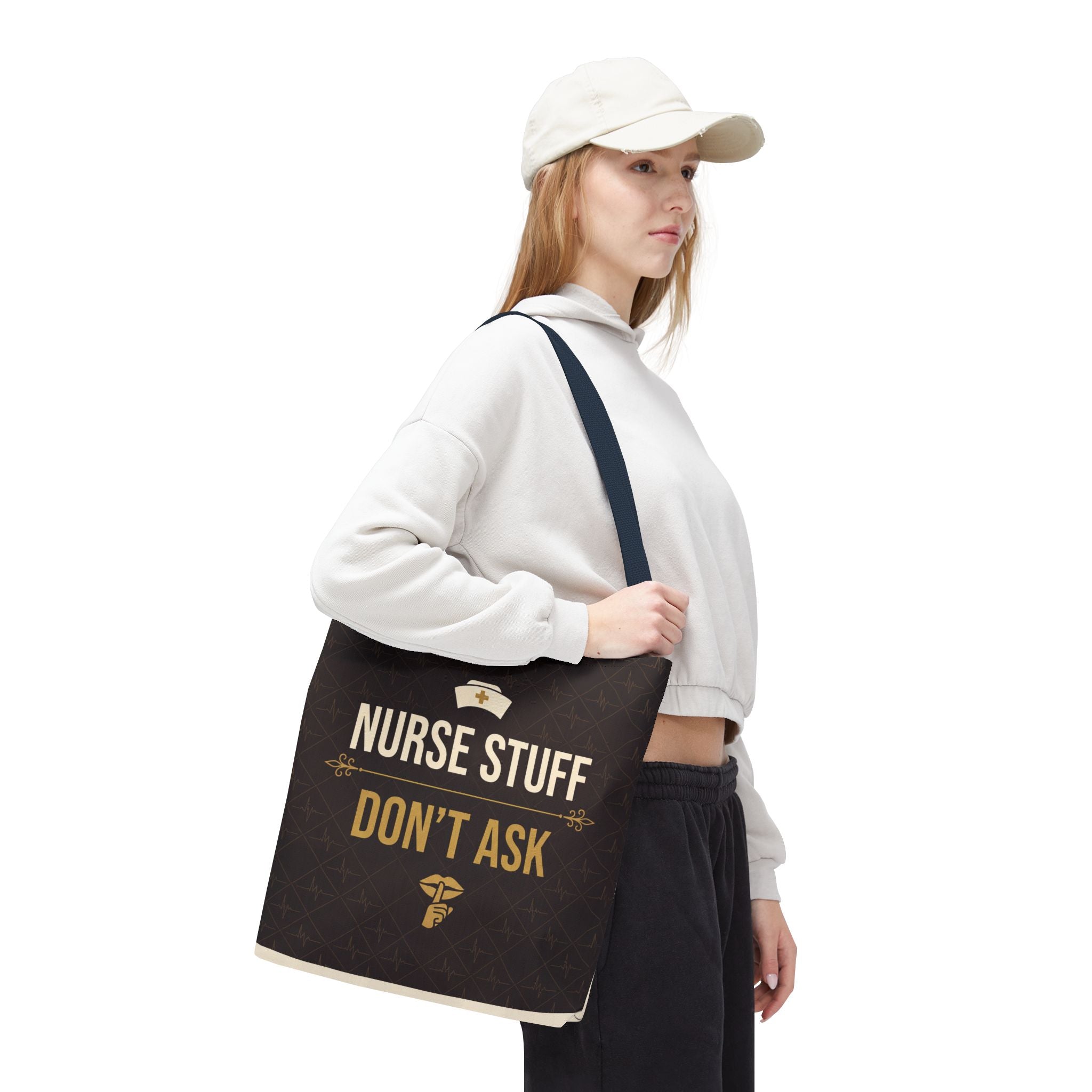 Nurse Stuff Don't Ask Tote | Funny Nurse Gift Tote Bag | Nurse Humour Appreciation Gift | Premium Polyester Carry-All