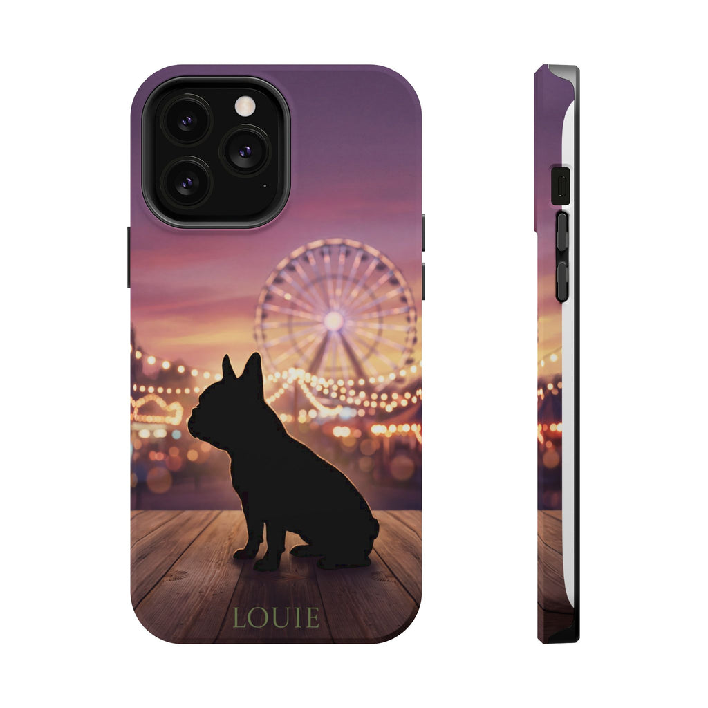 Personalized French Bulldog Carnival Nights Phone Case — Wireless Charging Cover