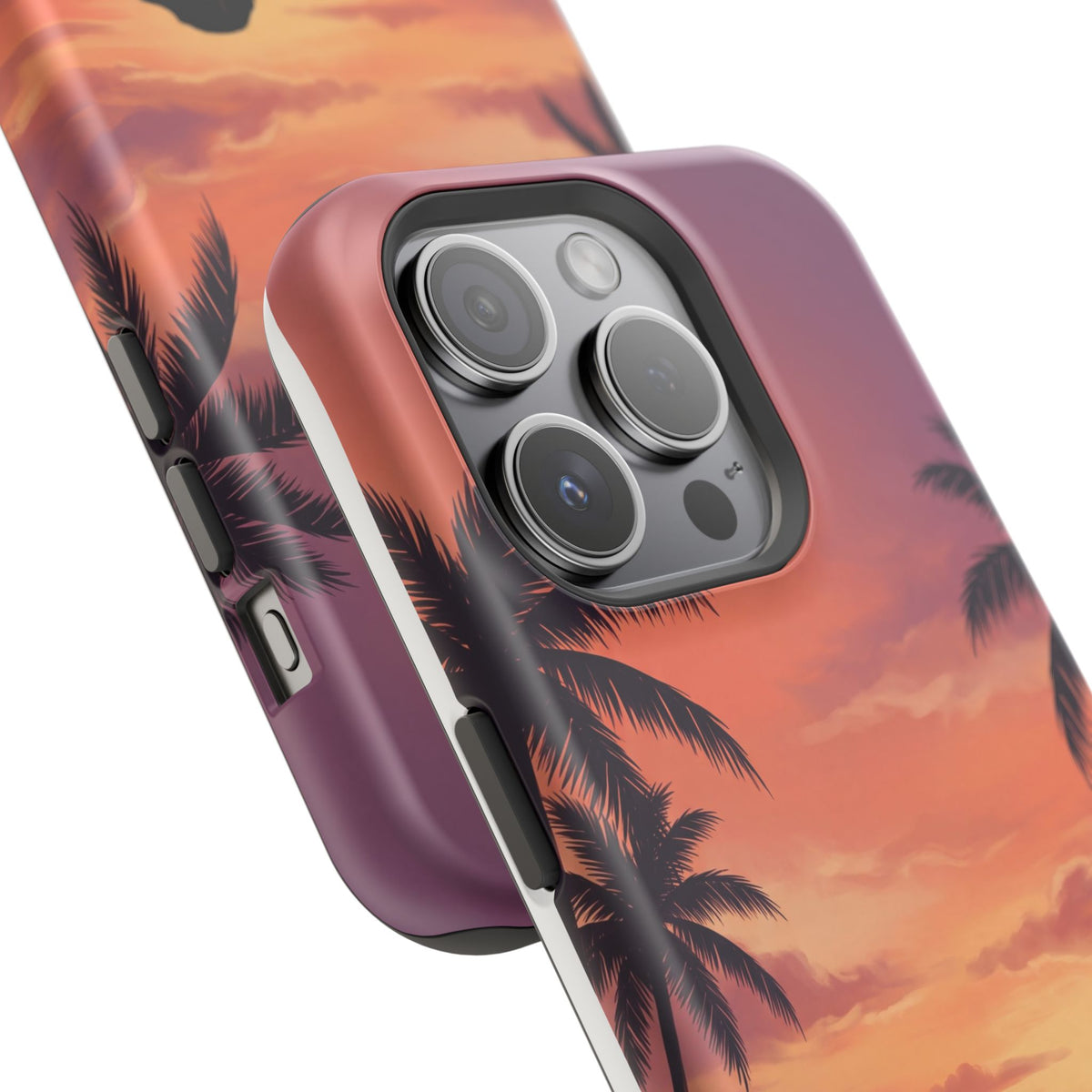 Personalized Dachshund Tropical Beach Sunset Phone Case — Wireless Charging Cover