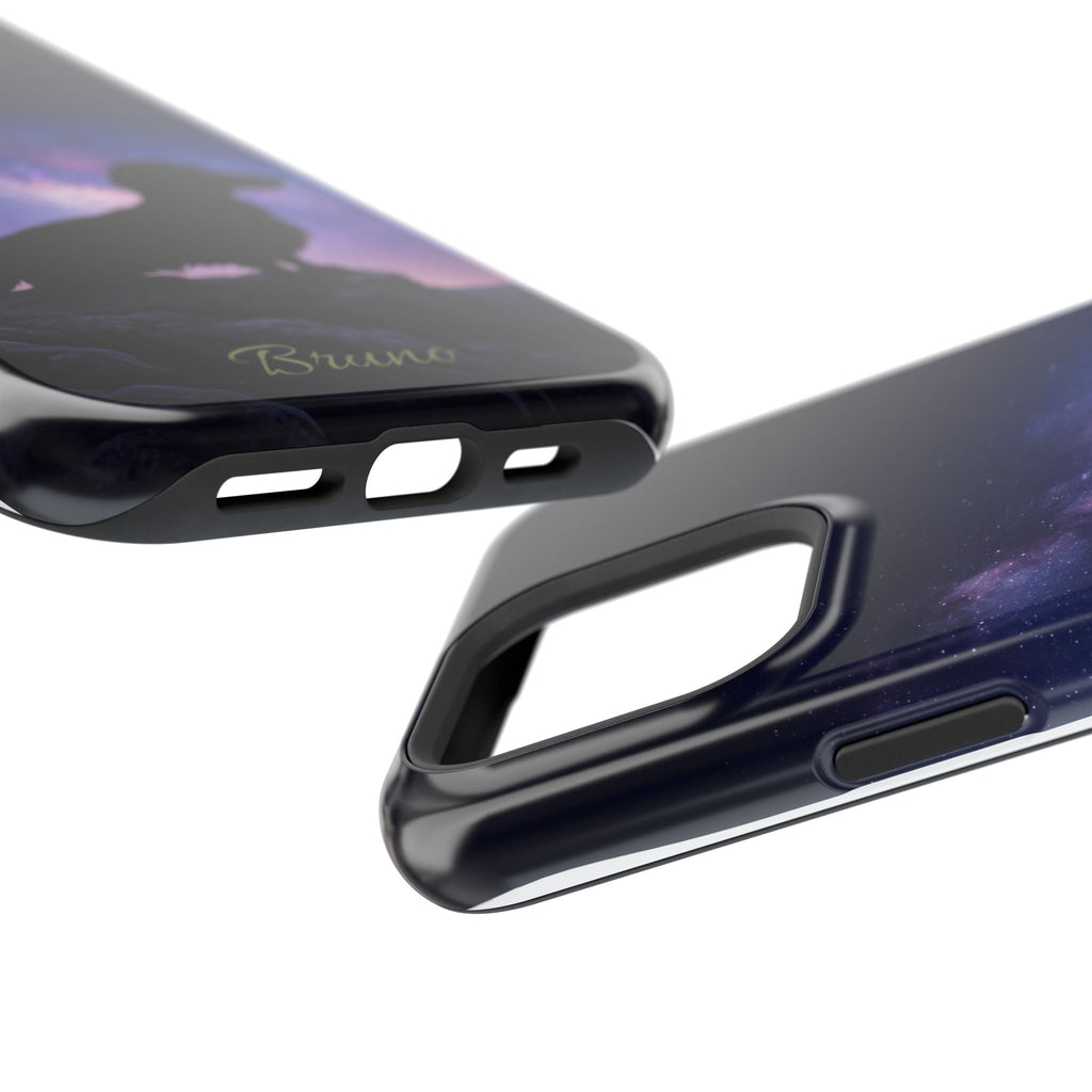 Personalized Dachshund Starry Night Phone Case — Wireless Charging Cover