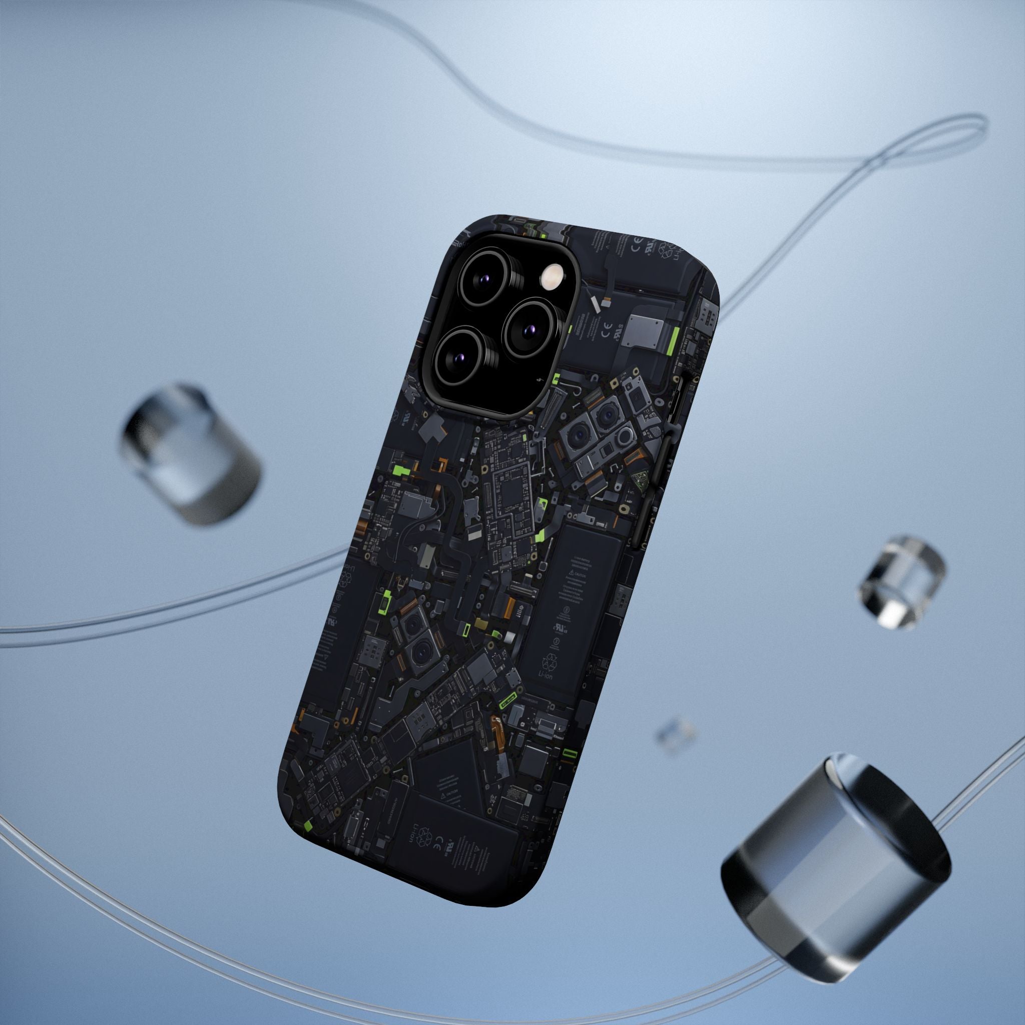 Circuit Core Phone Case — Motherboard Print Wireless Charging Cover