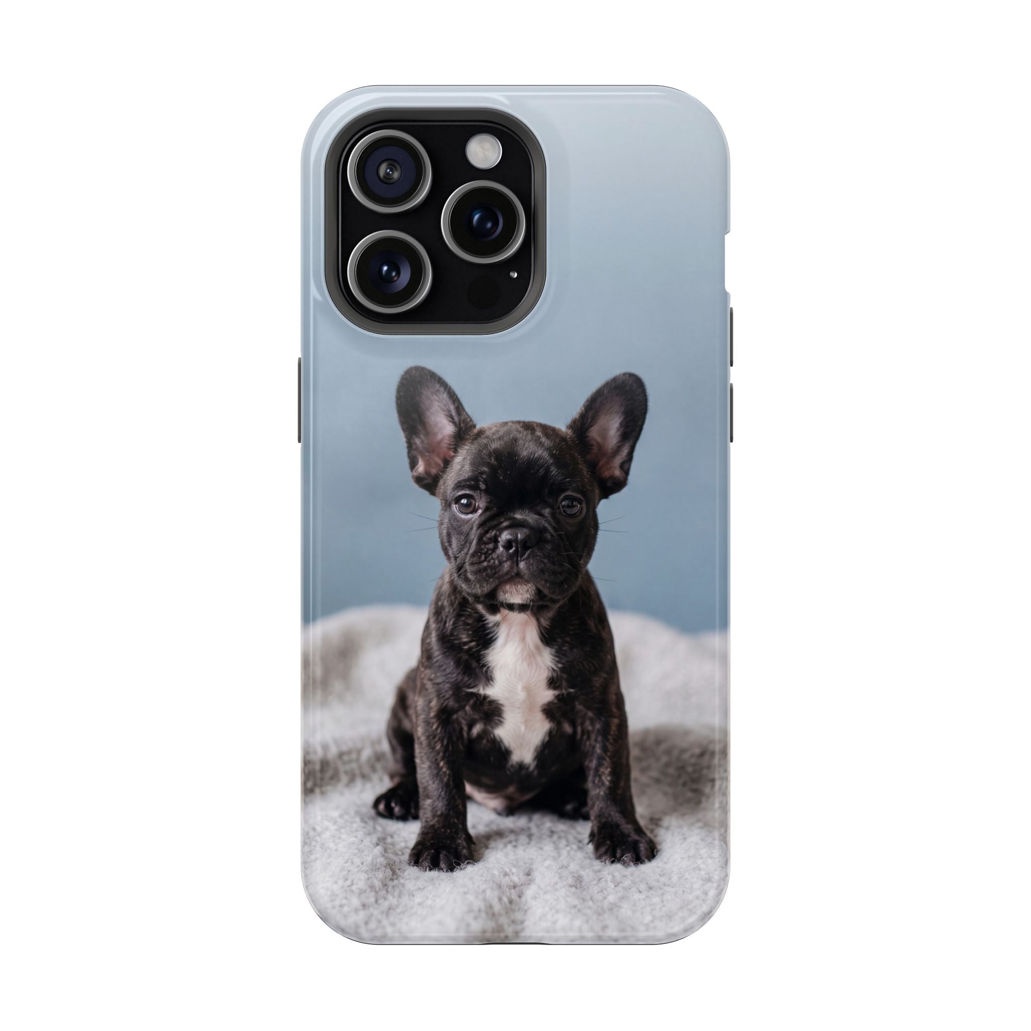 French Bulldog Puppy Phone Case — Impact-Resistant Wireless Charging Cover