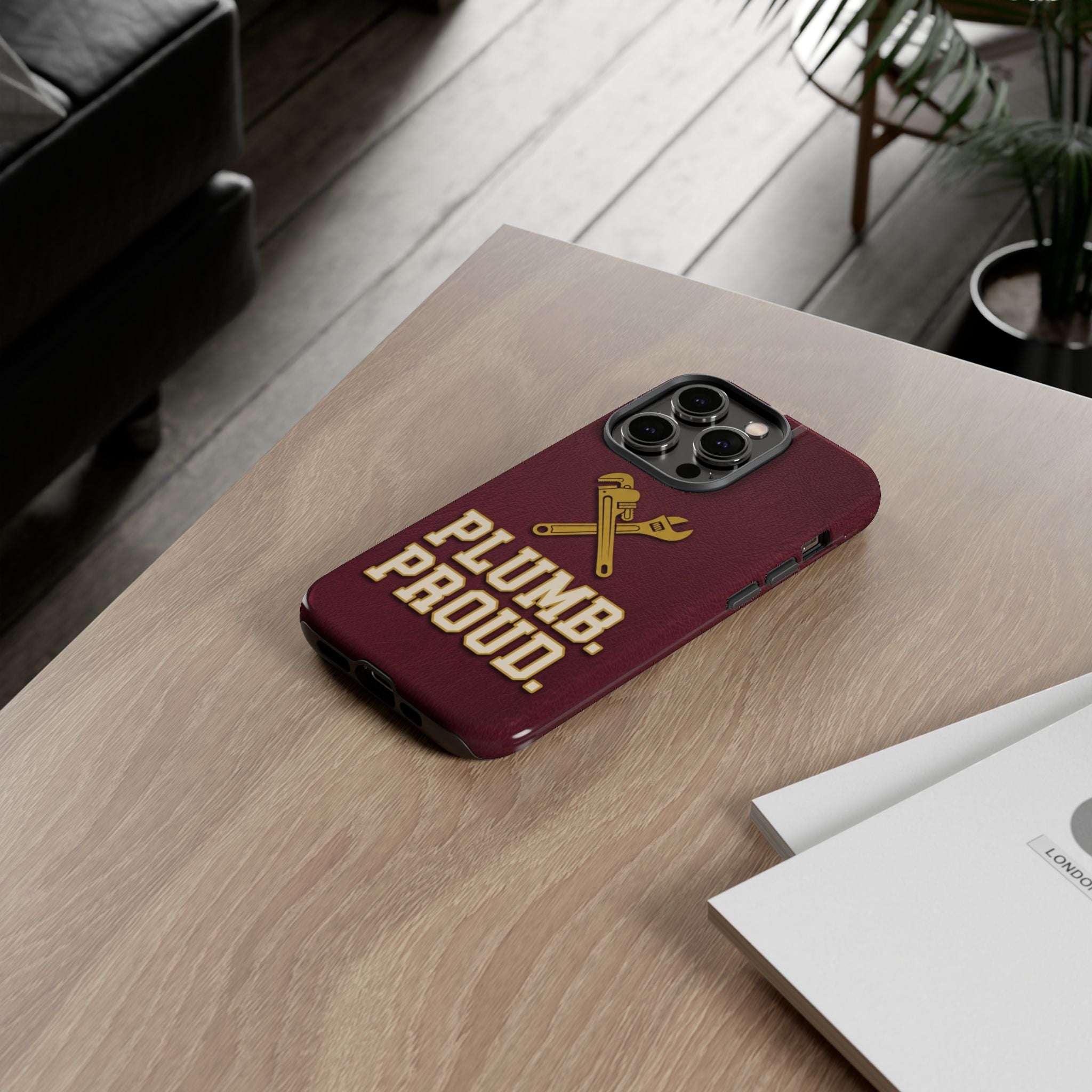 Plumb. Proud. Varsity Print Phone Case - Samsung & iPhone Series