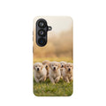 Golden Retriever Puppies Phone Case — Impact-Resistant Wireless Charging Cover