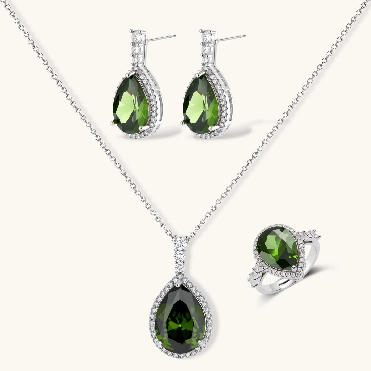 Emerald Dreams Jewelry Set