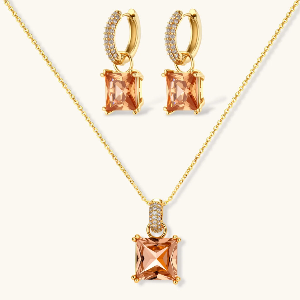 Golden Hour Geometric Jewelry Set