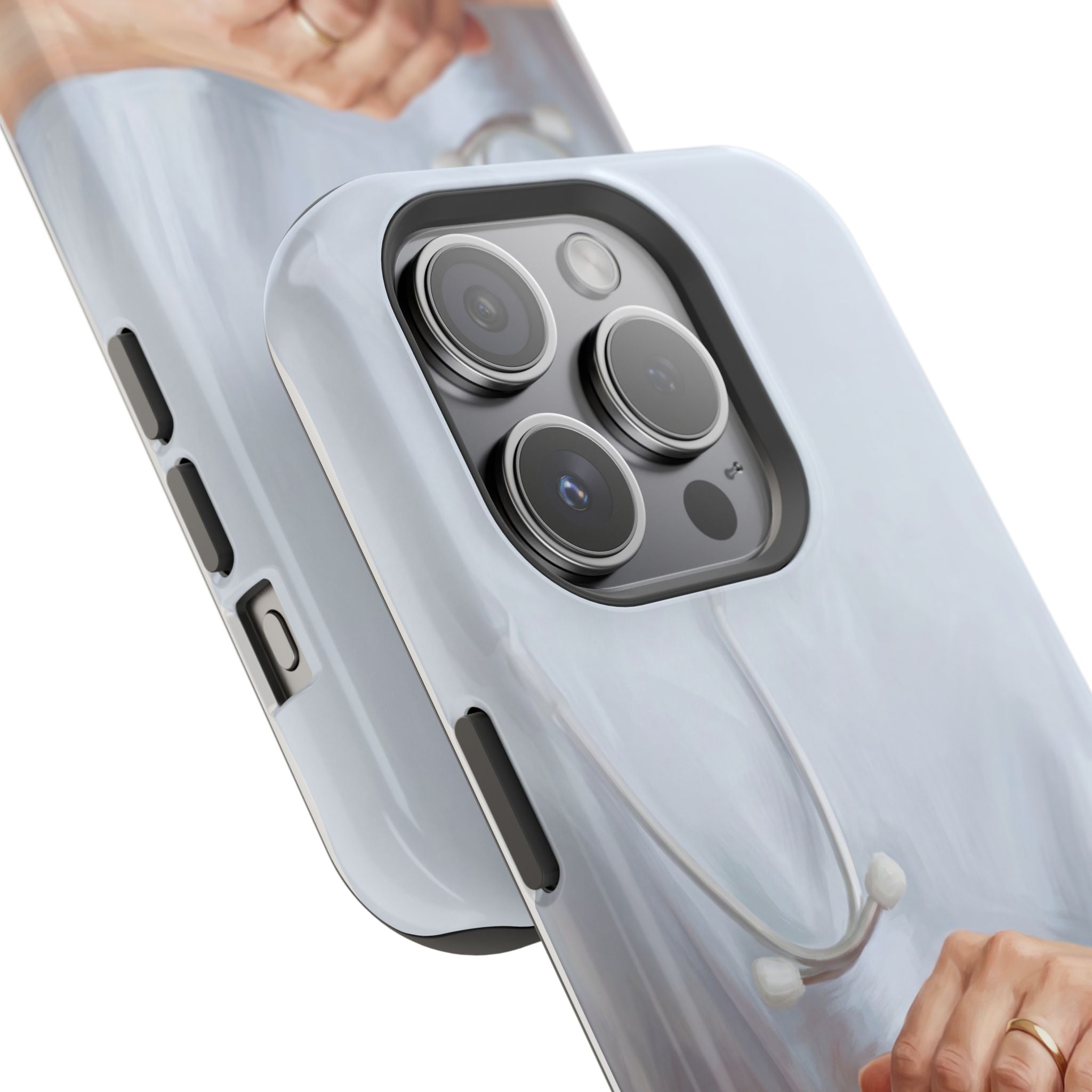 Impact-Resistant Phone Case — Caring Hands Wireless Charging Cover