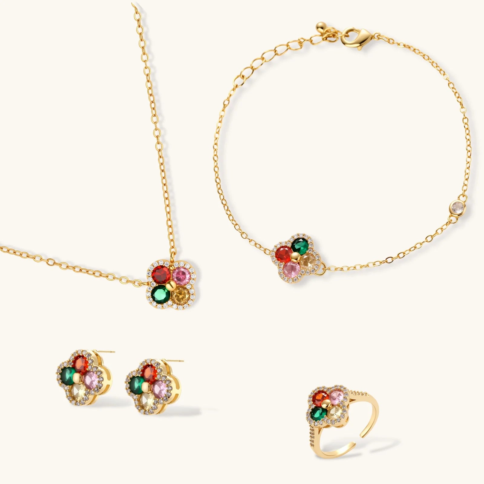 Lucky Clover Jewelry Set