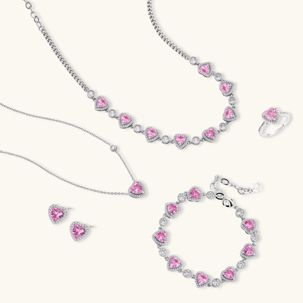 Romance Heart Jewelry Set