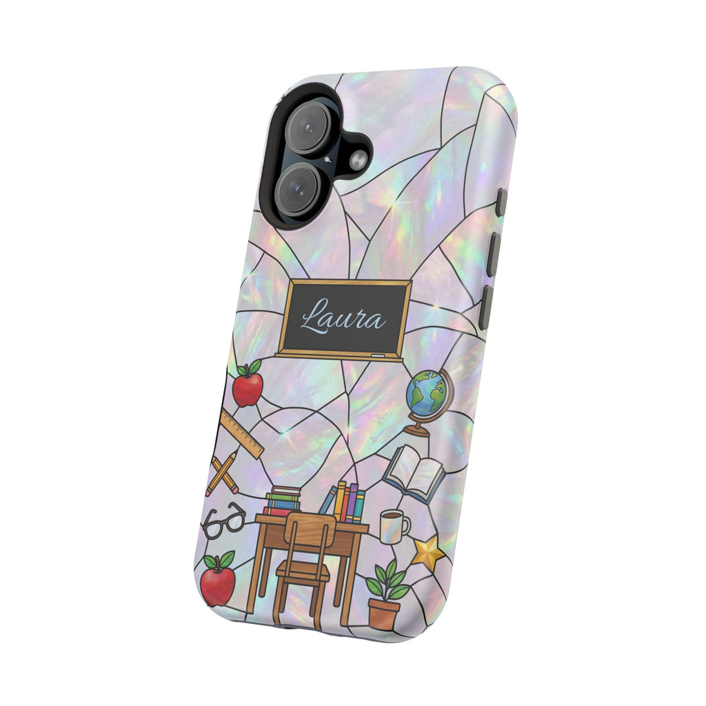 Personalized Teacher Phone Case — Impact-Resistant Wireless Charging Cover