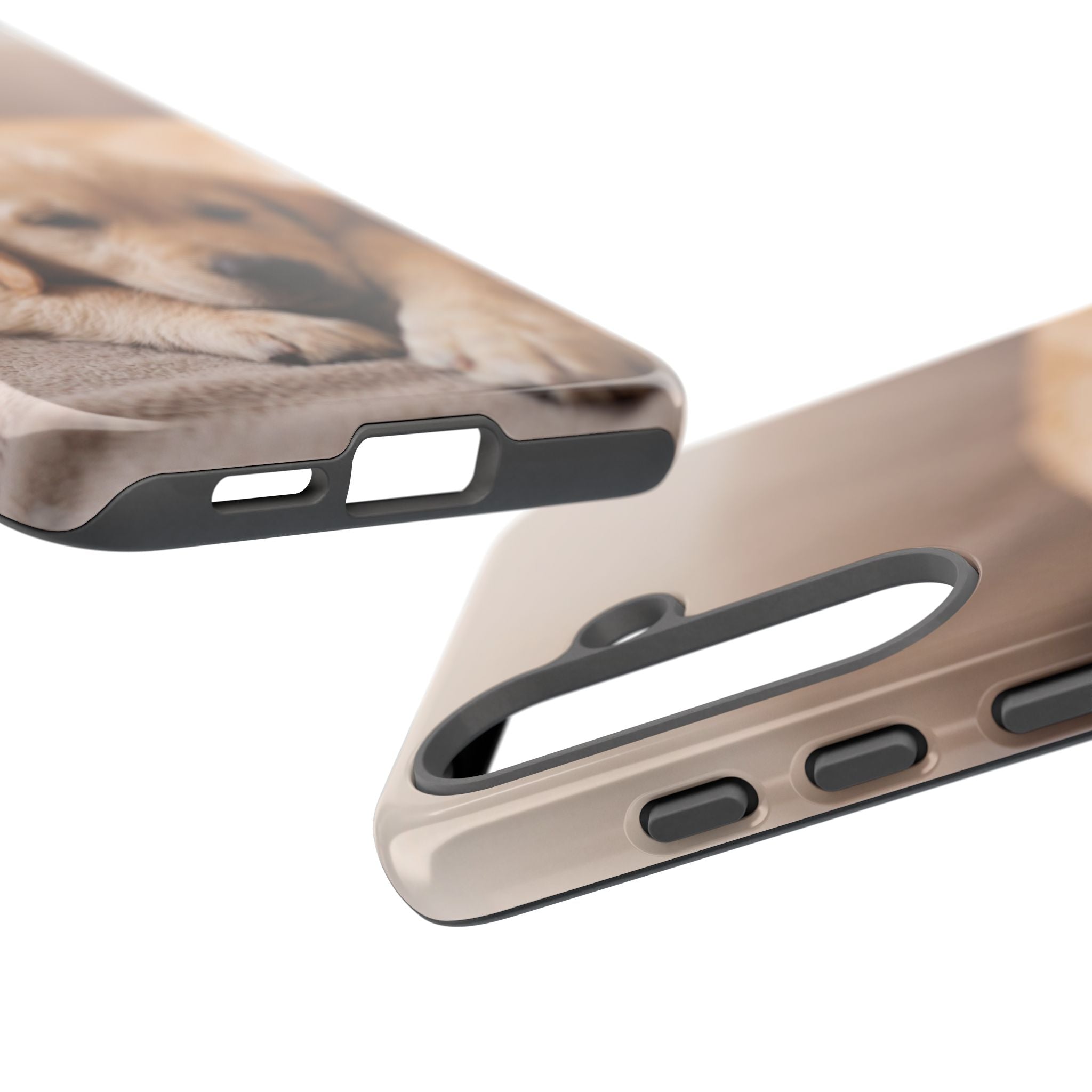 Sleepy Golden Retriever Puppy Phone Case | Cozy Cuddly Puppy Portrait | Samsung & iPhone