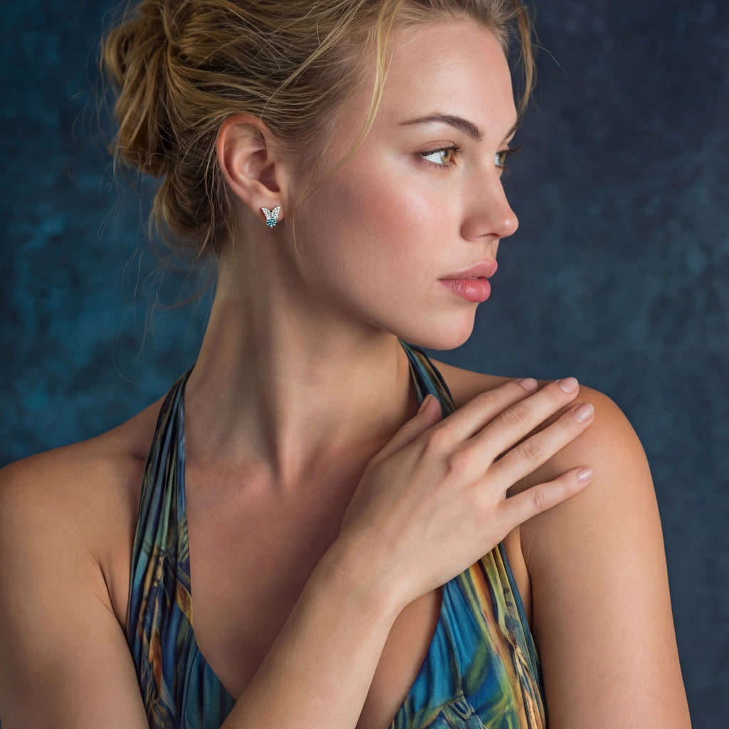 Butterfly Transformation Stud Earrings