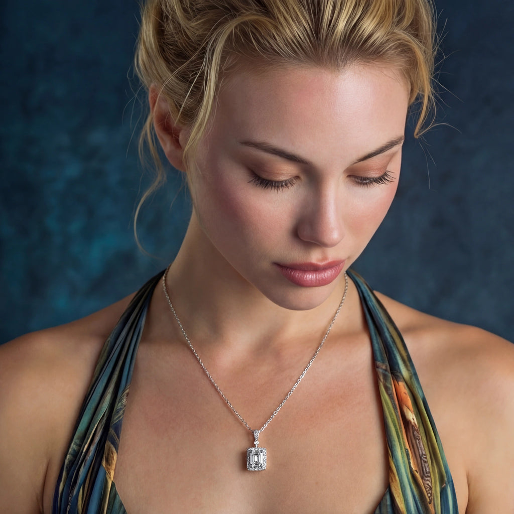Geometric Luxe Pendant Necklace