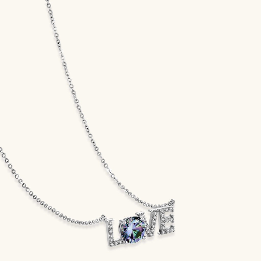 LOVE Moissanite Necklace