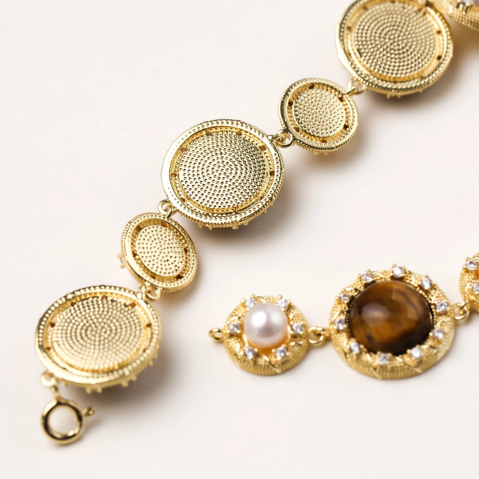 Tiger's Eye Pearl Wisdom Bracelet