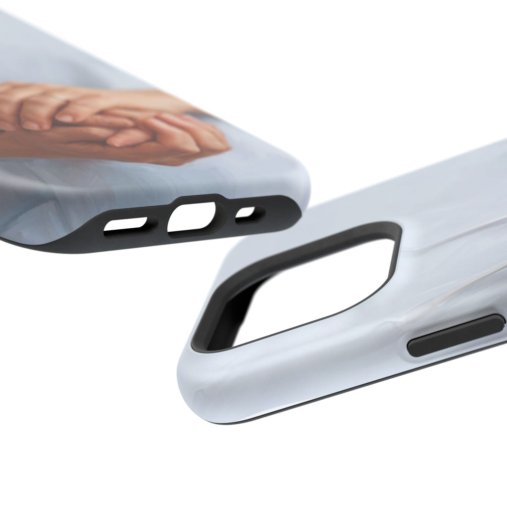 Impact-Resistant Phone Case — Caring Hands Wireless Charging Cover