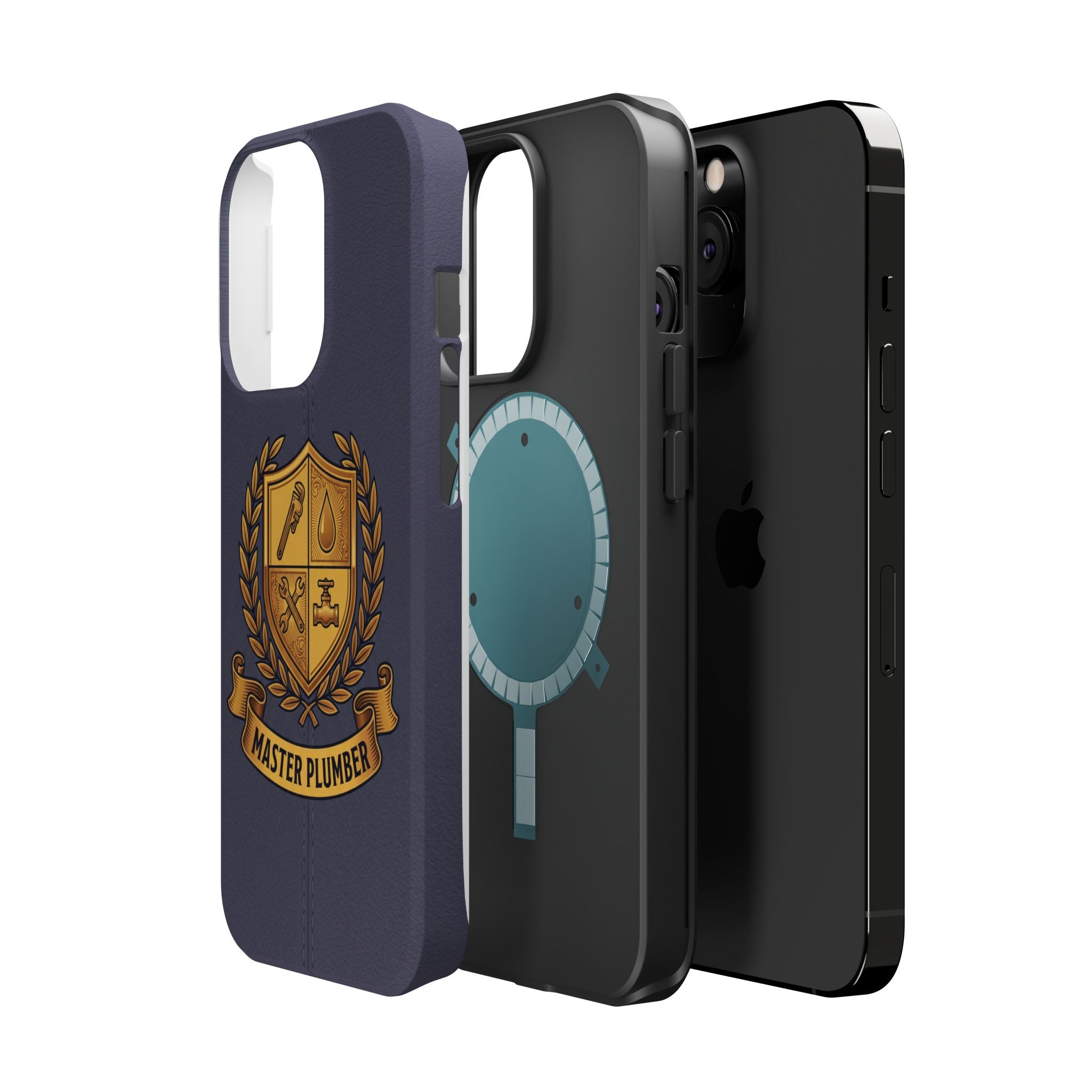 Master Plumber Crest Phone Case — Heraldic Shield Wireless Charging Cover