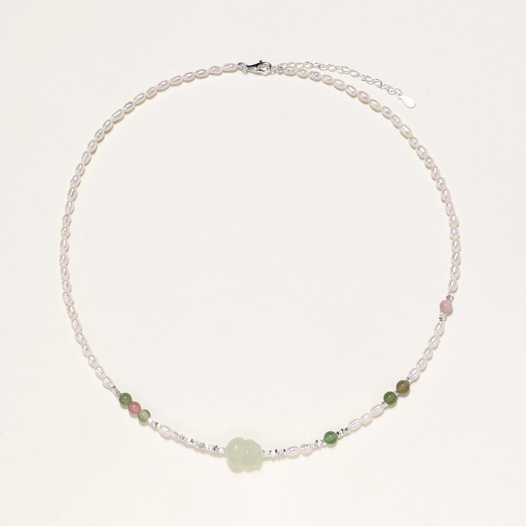 Jade Garden Pearl Necklace