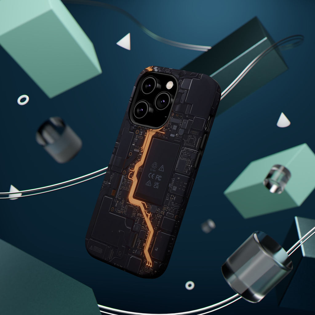 Electrician Circuit Bolt Phone Case — Impact-Resistant Wireless Charging Cover