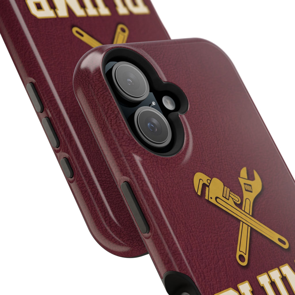 Plumb. Proud. Phone Case — Crossed Wrenches Wireless Charging Cover