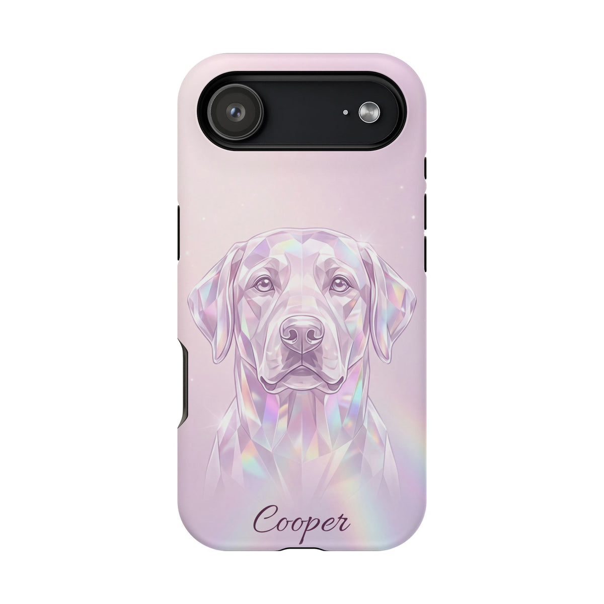 Personalized Crystal Prism Labrador Phone Case — Tough Magnetic Case with Wireless Charging