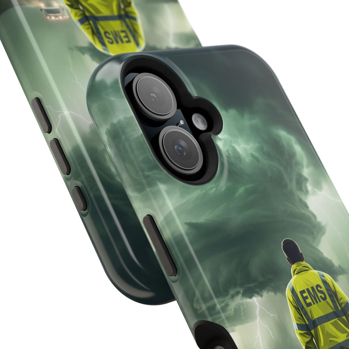 EMS Green Storm Phone Case — Magnetic Wireless Charging Cover