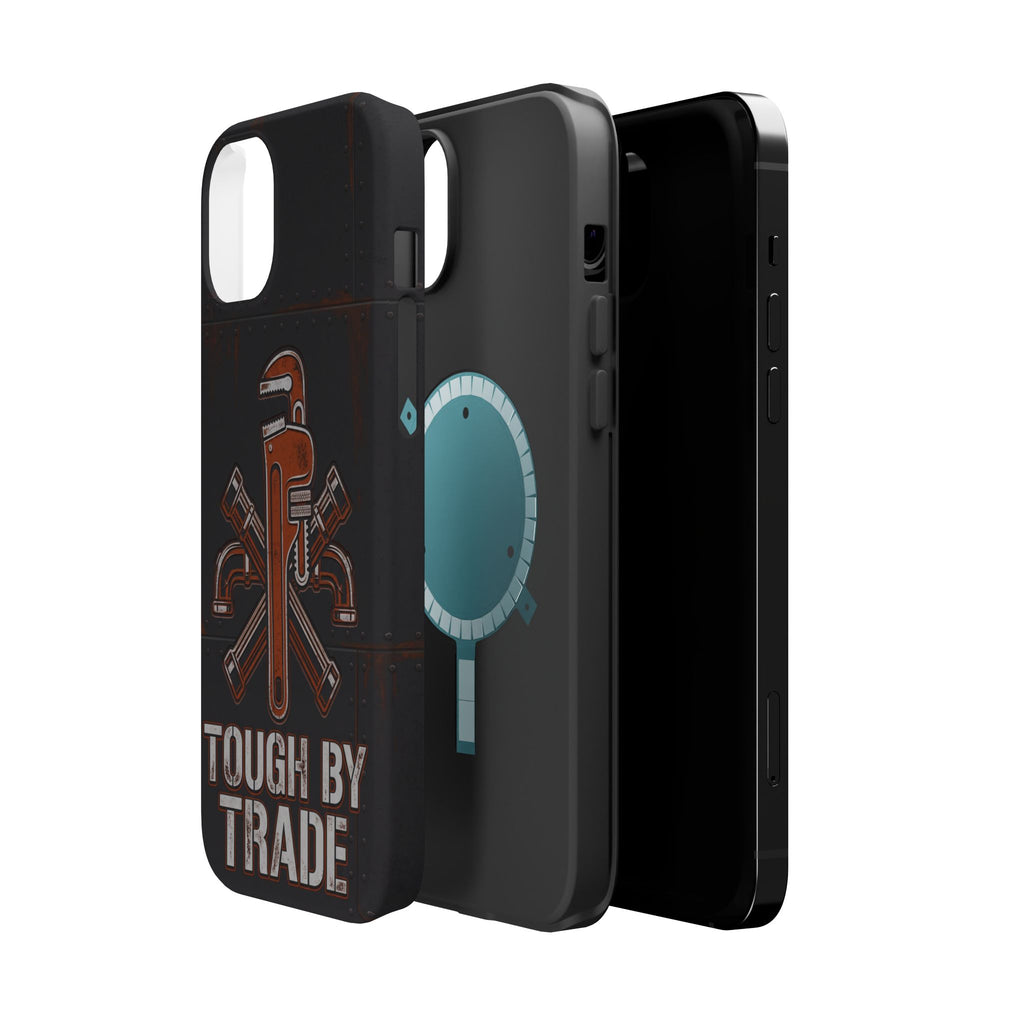 Tough By Trade Phone Case — Crossed Wrenches Wireless Charging Cover