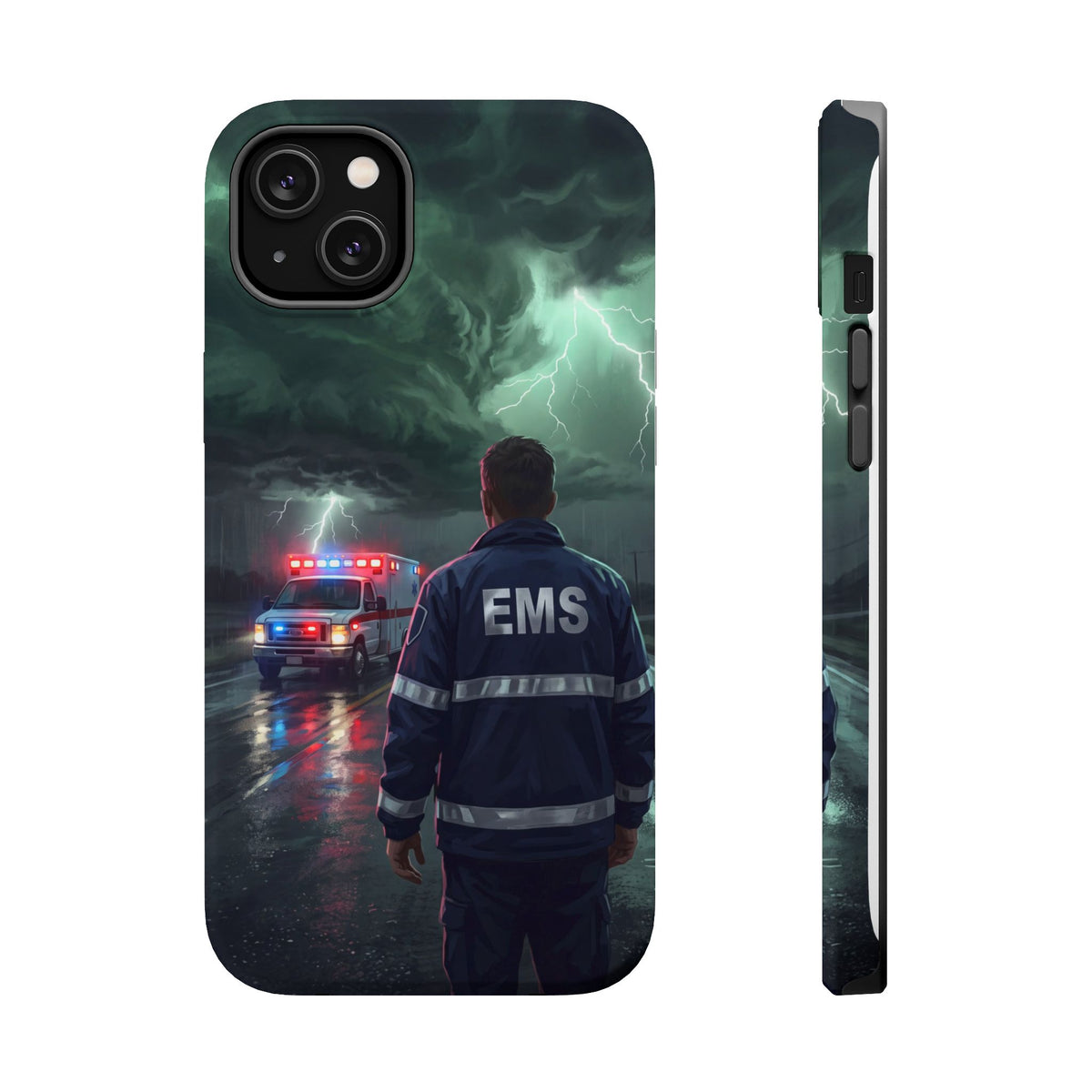 EMS Green Storm City Phone Case — Magnetic Wireless Charging Cover