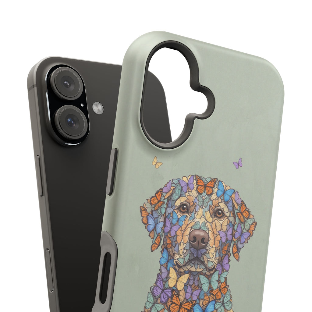Personalized Butterfly Labrador Phone Case — Tough Magnetic Case with Wireless Charging