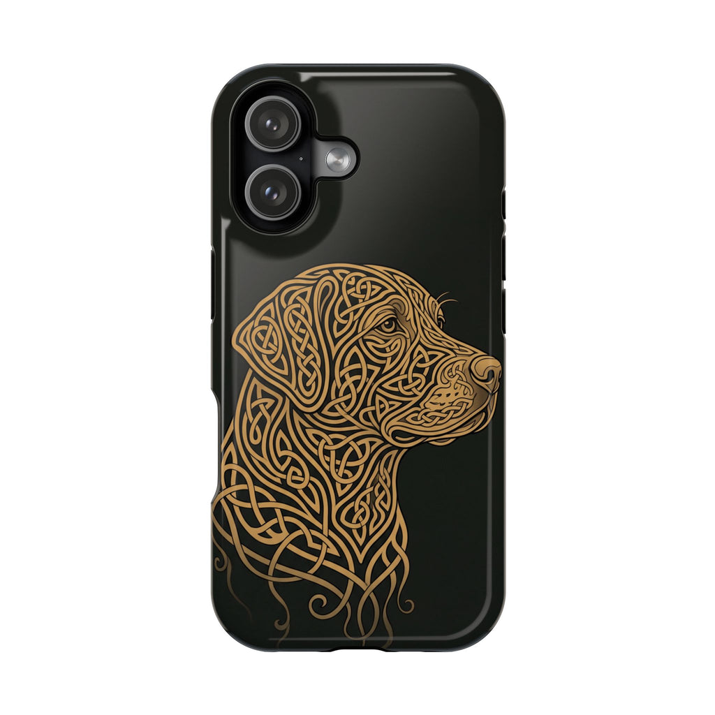 Celtic Knotwork Labrador Phone Case — Tough Magnetic Case with Wireless Charging