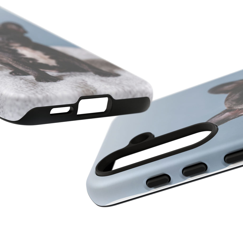 French Bulldog Puppy Phone Case | Adorable Brindle Frenchie Portrait | Samsung & iPhone