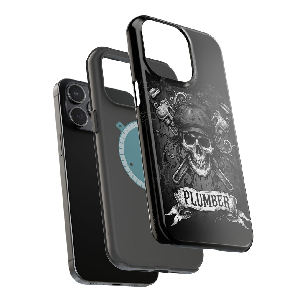 Skull & Wrenches Plumber Phone Case — Wireless Charging Cover