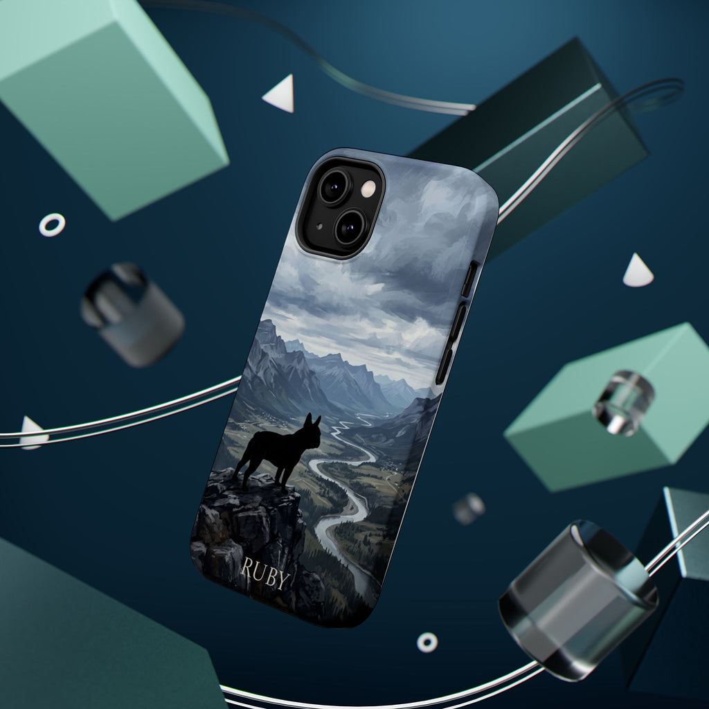 Personalized French Bulldog Mountain Valley Phone Case — Wireless Charging Cover