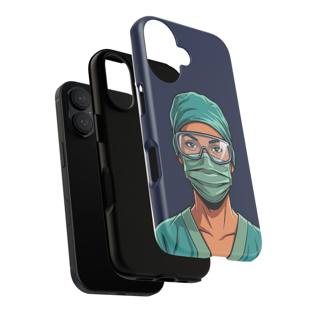 Nurse Illustrated Portrait Phone Case | iPhone & Samsung
