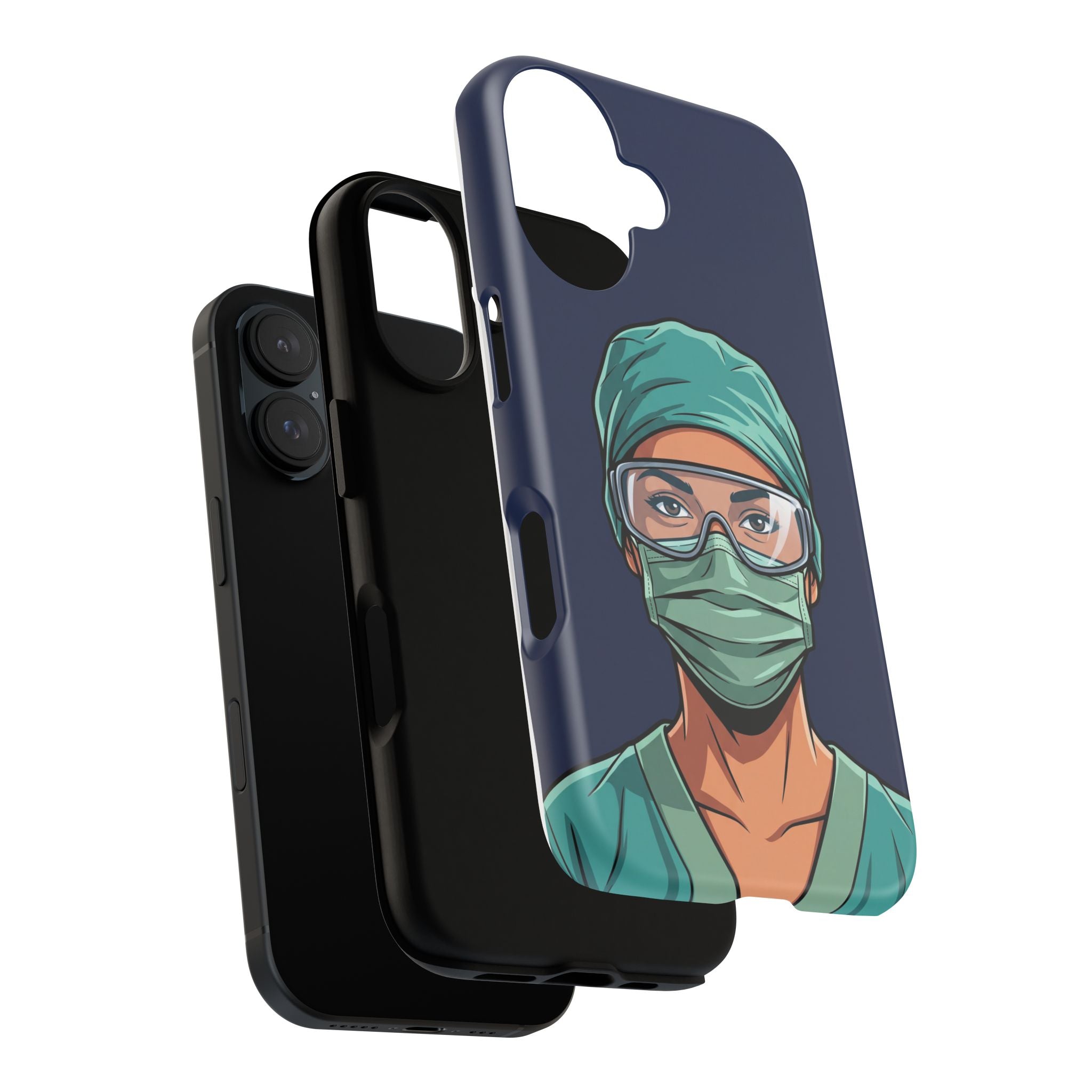 Nurse Illustrated Portrait Phone Case | iPhone & Samsung