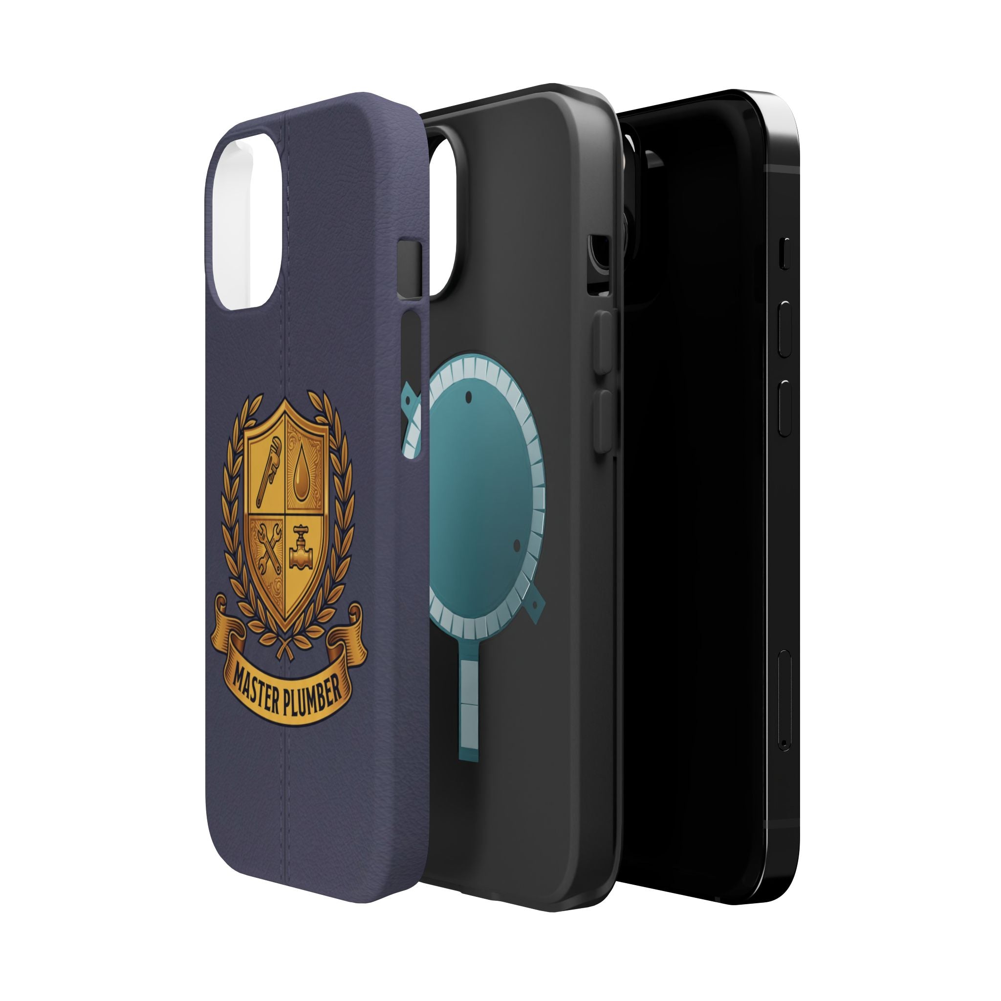 Master Plumber Crest Phone Case — Heraldic Shield Wireless Charging Cover